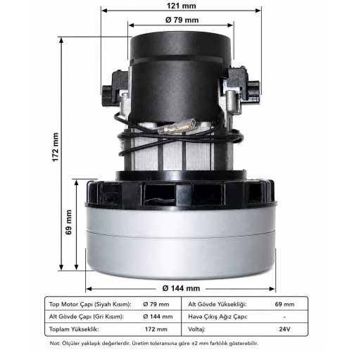 IPC Gansow CT15 Vakum Motoru