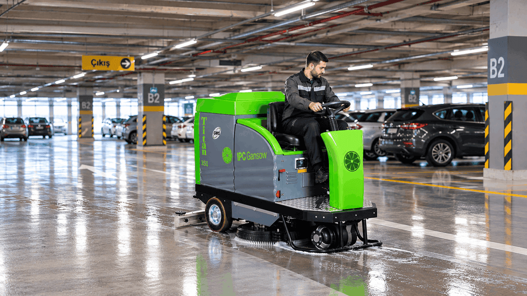 otopark temizlik makinesi