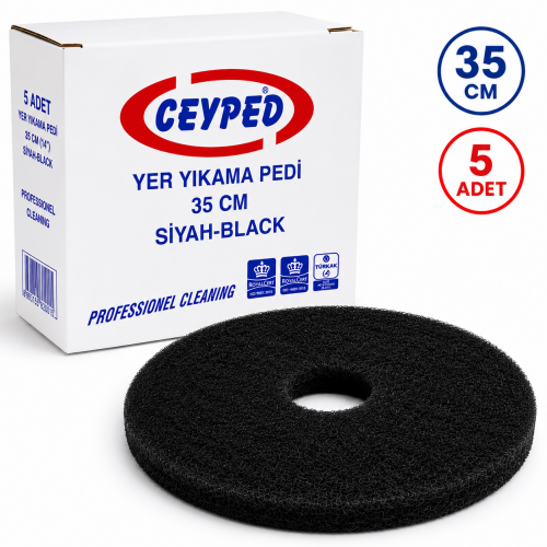 35 Cm (14 İnç) Siyah Ped 5'li Paket