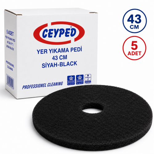 43 Cm (17 İnç) Siyah Ped 5'li Paket